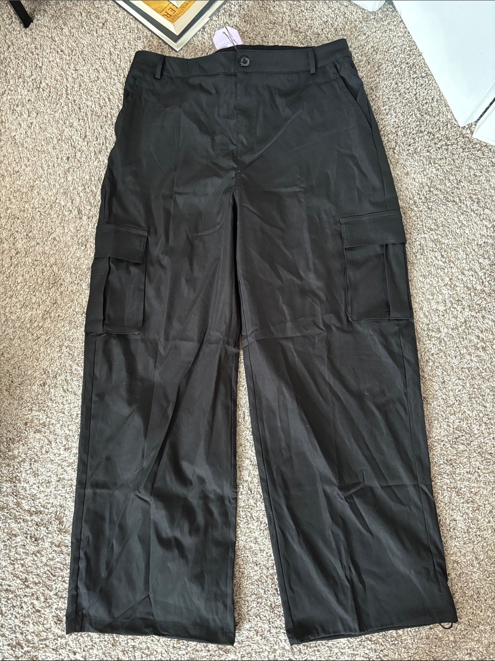 NWT gracyoga Black Cargo Pants - Versatile Utility Style